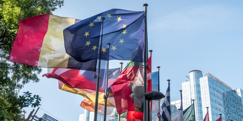 European national flags
