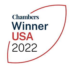 Chambers USA 2022 Winner logo for rankings module