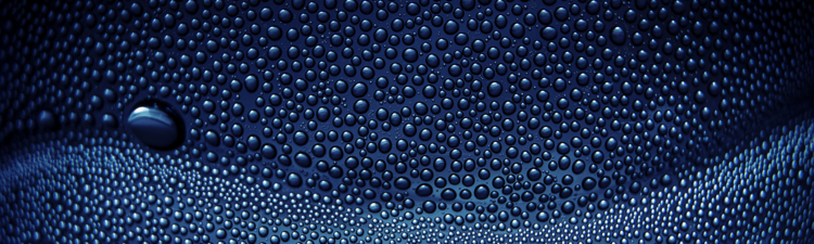 Conceptual Blue Water Drops 