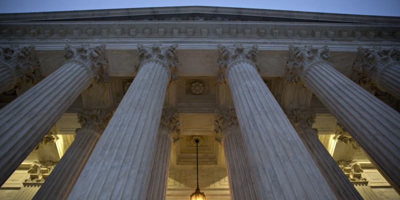 The U.S. Supreme Court building stands in Washington, D.C., U.S.