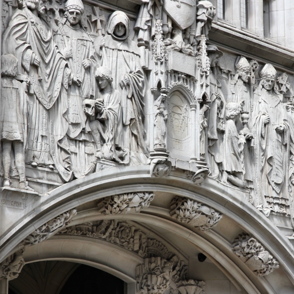 Supreme Court of the United Kingdom in London. Middlesex Guild Hall.
